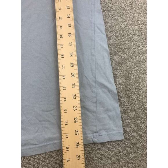 Vintage 90s Disney Store T Shirt Men M Blue Mickey Mouse Graphic Pocket Crewneck - Picture 8 of 10